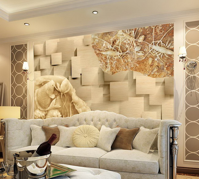 砂岩背景墙的特点及其在室内外装饰装修中的应用