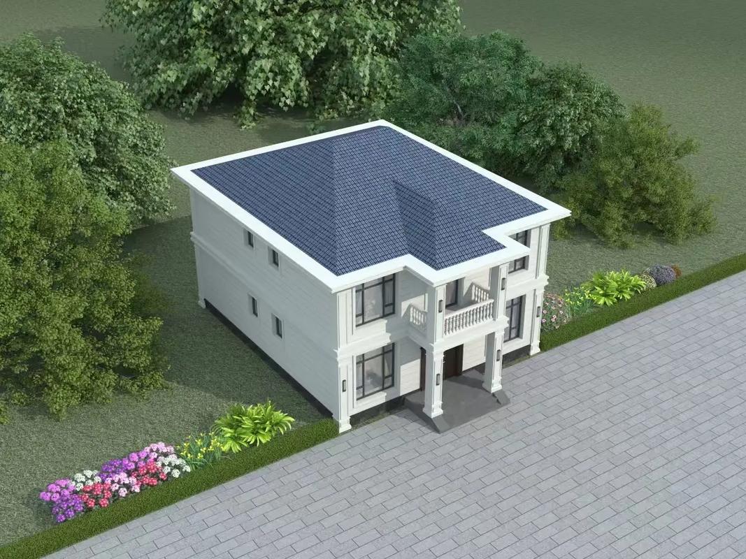 新中式风格下的农村别墅室内外同步装修